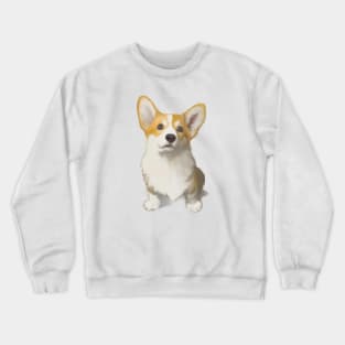 Cute Corgi Drawing Crewneck Sweatshirt